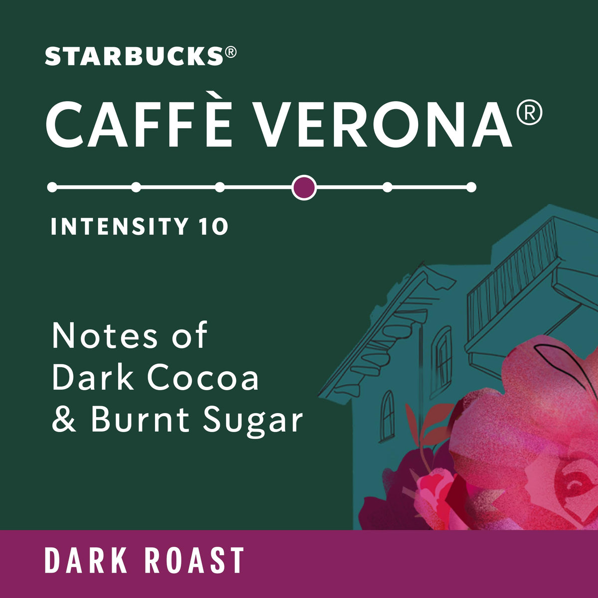 Starbucks Caffè Verona espresso cup with bold, cocoa-like notes.