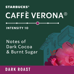 Starbucks Caffè Verona espresso cup with bold, cocoa-like notes.