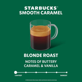 Starbucks caramel aroma enhances your morning ritual with rich flavor.
