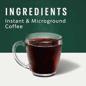 Starbucks VIA Decaf Italian Roast on-the-go mug scene emphasizes travel-friendly convenience.