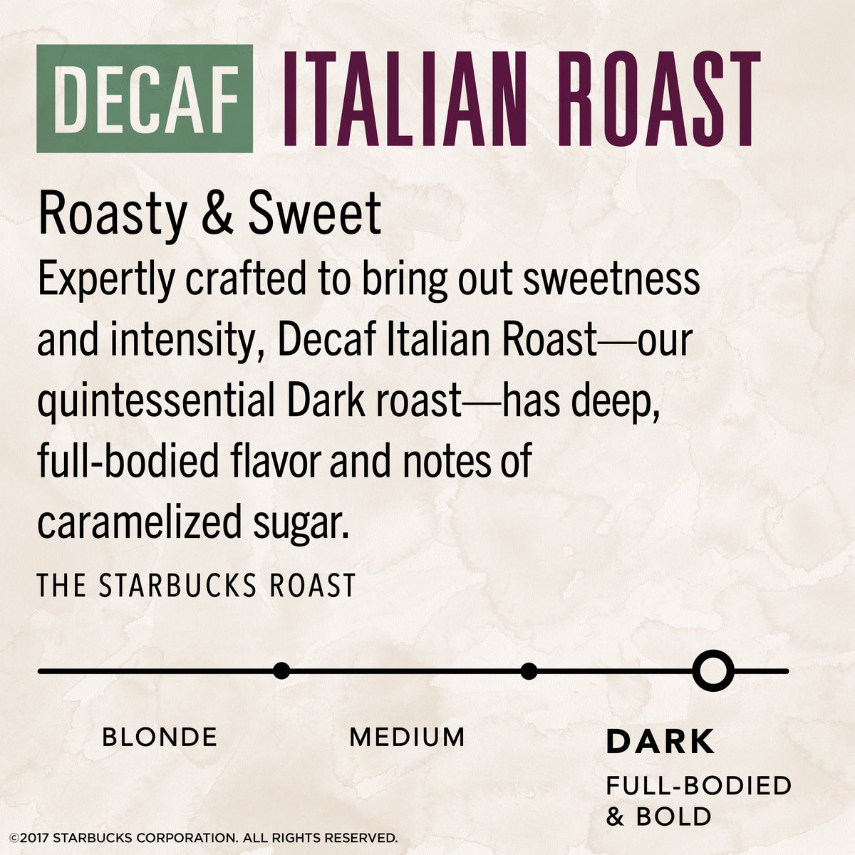 Starbucks VIA Decaf Italian Roast stir results in a smooth cup of coffee.
