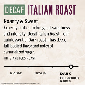 Starbucks VIA Decaf Italian Roast stir results in a smooth cup of coffee.