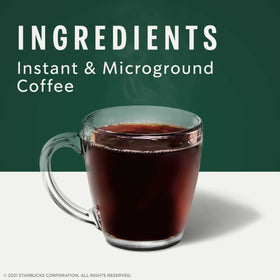 Kitchen counter setup with Starbucks VIA Pike Place Roast for daily routine