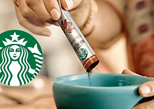 Starbucks VIA packet closeup shows portable 3.3 g sachets for travel