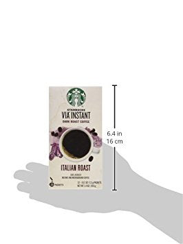 Starbucks VIA Italian Roast coffee packets shown for portable convenience
