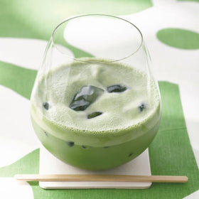 Starbucks VIA Matcha Green Tea Sticks mix with milk for cafe-style latte at home.