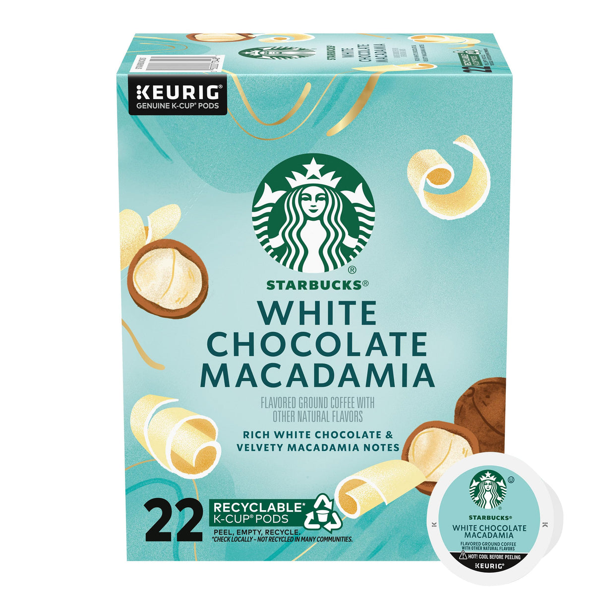Starbucks White Chocolate Macadamia K-Cup Pods quick indulgence for busy mornings