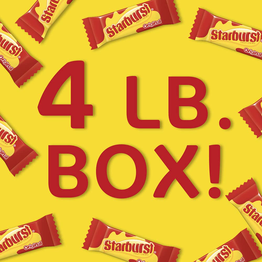 STARBURST 4-pound bulk box ready for bulk gifting and snack stations.