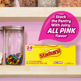 Starburst All Pink pack in purse for on-the-go snacking