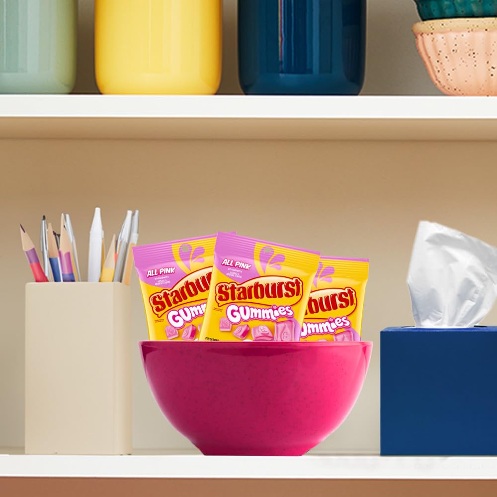 Starburst All Pink Gummies bulk box packaging suited for party planning.