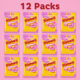 Starburst All Pink Gummies individually wrapped packs ideal for on-the-go snacking.