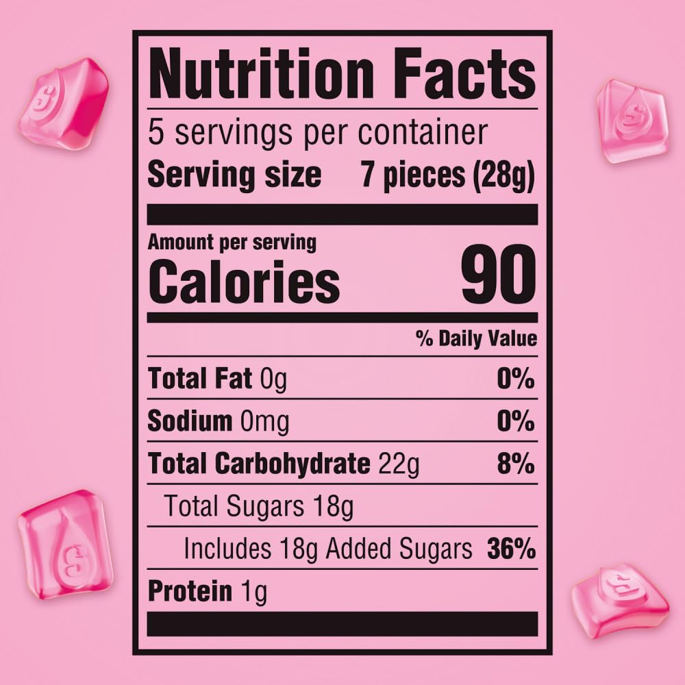 Starburst All Pink Gummies portable snack ideal for travel and errands.