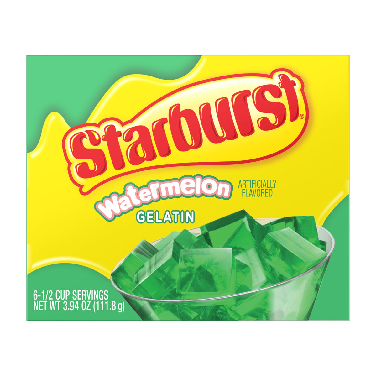 Starburst Gelatin Blue Raspberry Bites are tangy and crowd-friendly.
