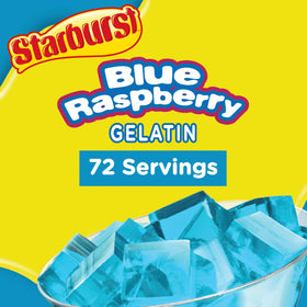 Individual Starburst Gelatin cups ready for party servings, featuring 70 calories per serving