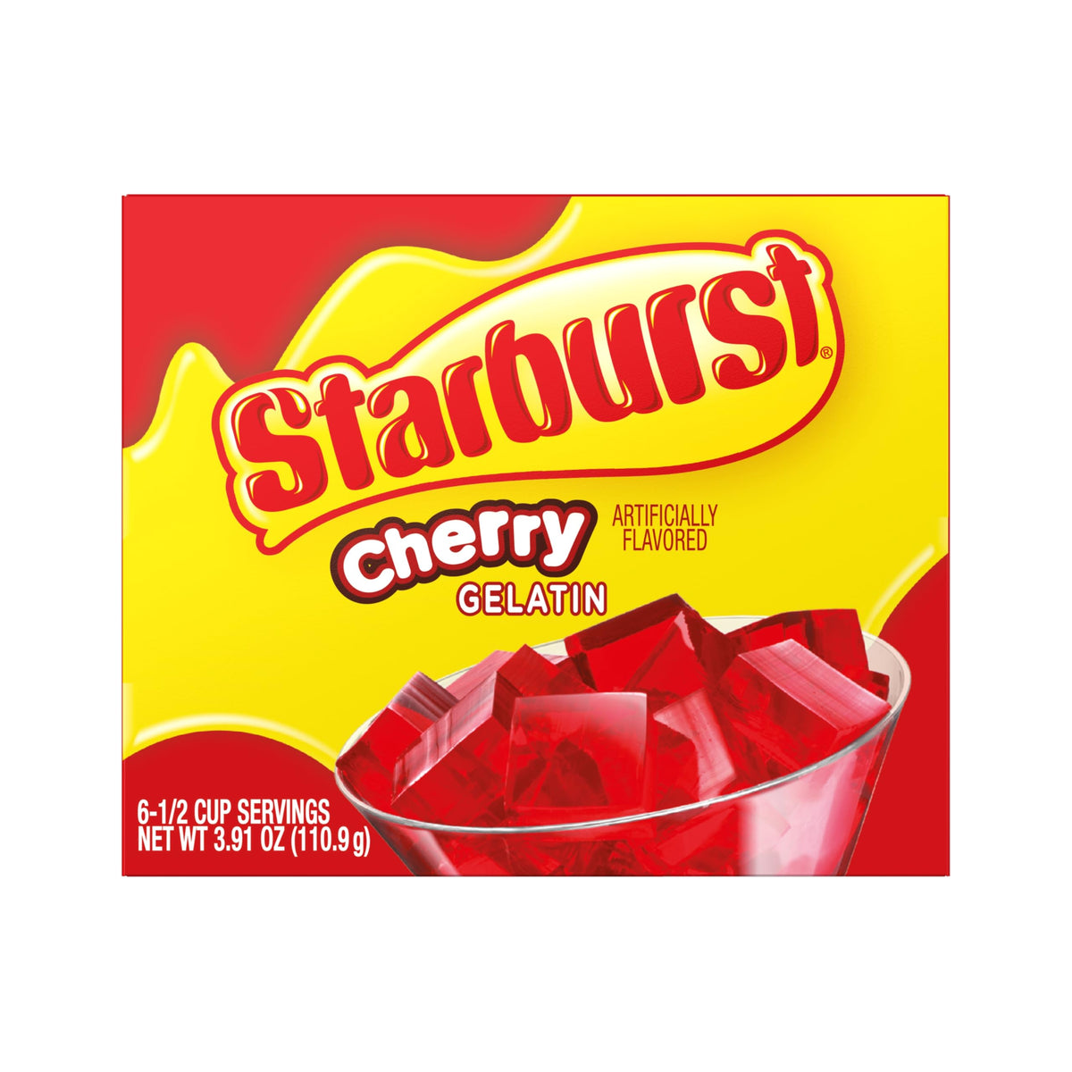 Starburst Gelatin fridge setting image highlights simple chilling for clean cuts.