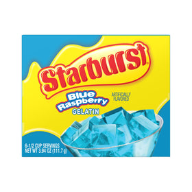 Starburst Gelatin serving plate shows ready-to-eat treats for guests.
