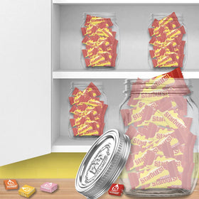 STARBURST holiday gifts and stockings add sweet surprises.