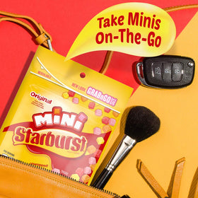 Soft and chewy texture of STARBURST Minis delights with every bite.
