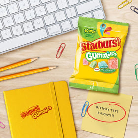 Starburst Sours Gummies flavors assortment underscores fruity tart flavors.