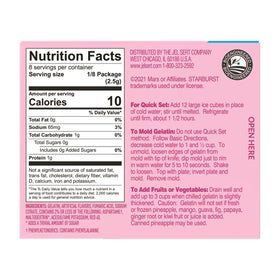 Starburst Sugar Free Gelatin Blue Raspberry prepared-serve delivers bright, low-sugar refreshment.