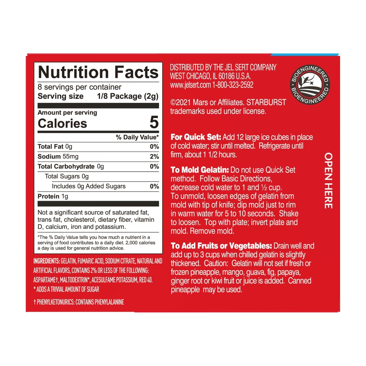 Starburst Sugar Free Gelatin Ready-dessert serving idea invites immediate enjoyment.