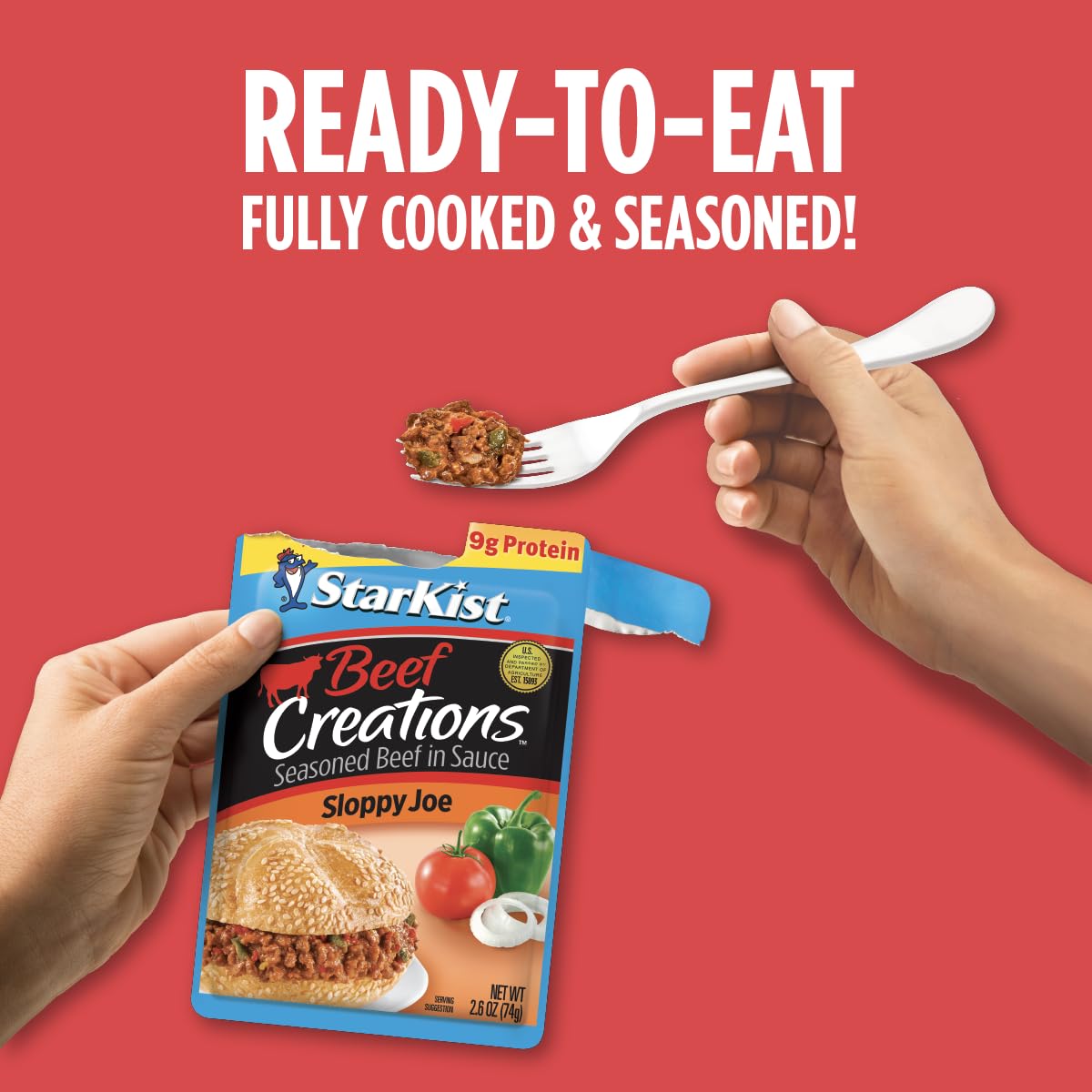 StarKist 90/10 lean beef in a ready-to-eat pouch with robust flavor.