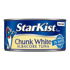 StarKist tuna in water 12-pack display emphasizes bulk packaging for easy stocking.