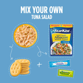 StarKist albacore tuna in water pouch ready to mix at home.