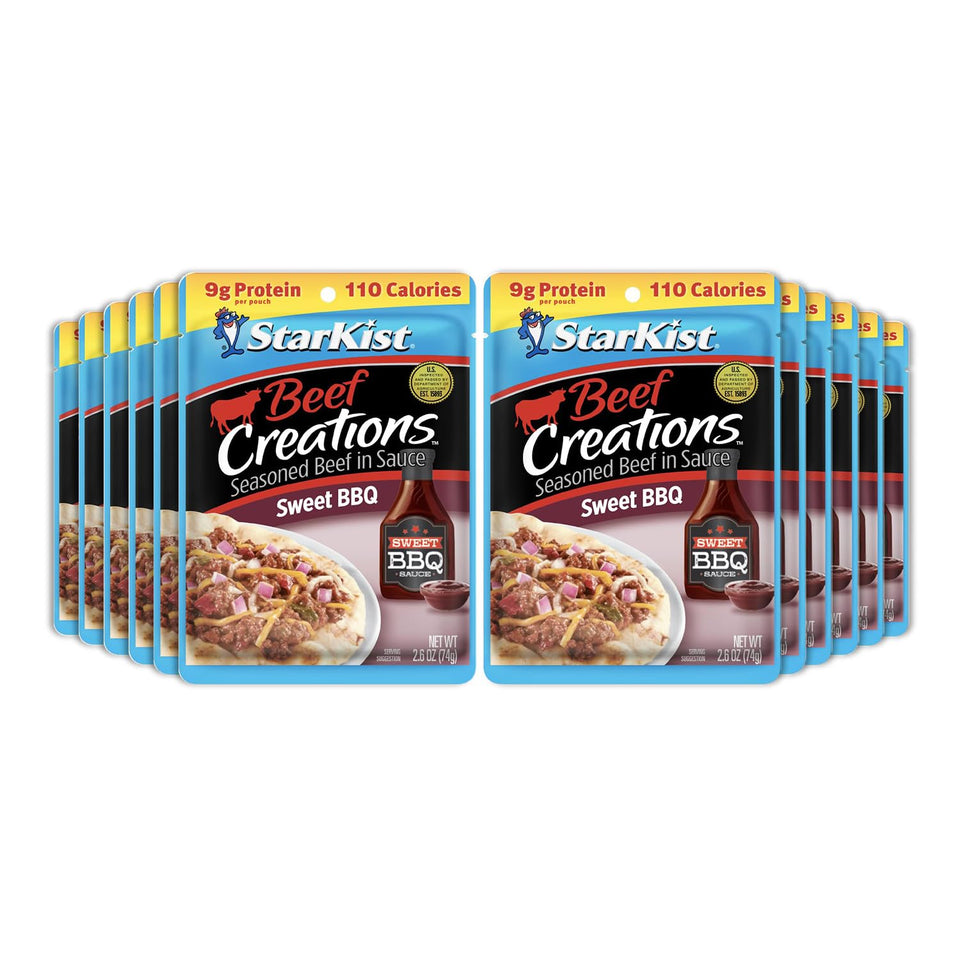StarKist Beef Creations Sweet BBQ pouch ready-to-eat protein for quick meals
