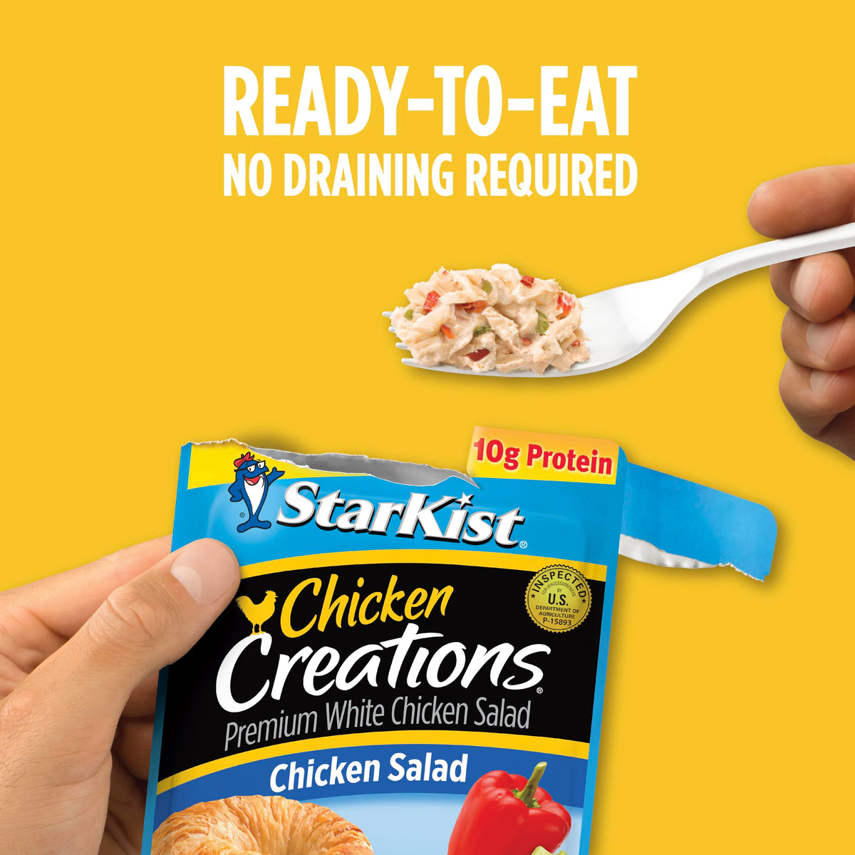 StarKist Chicken Creations provides 9g protein and 70 calories per pouch.