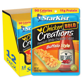 StarKist Chicken Creations Bold Buffalo Pouch, ready-to-eat protein for quick lunches.