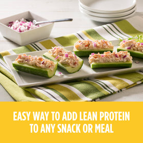 StarKist Chicken Creations fully cooked white meat image — convenient protein with no cooking needed.