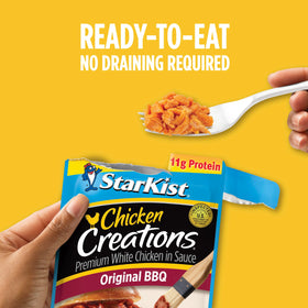 StarKist BBQ chicken pouch adds protein to rice bowls.
