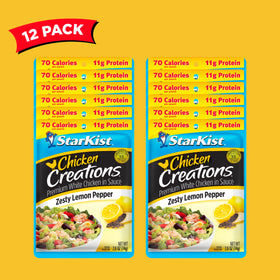 StarKist Zesty Lemon Pepper on salad for a flavorful, protein-packed meal.