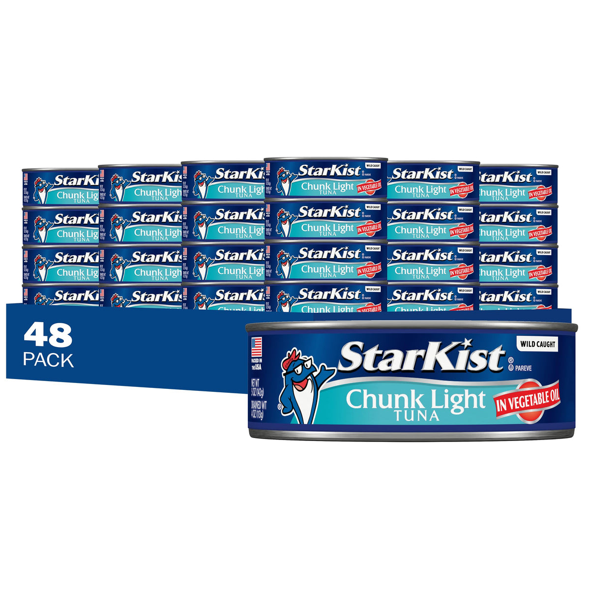 StarKist Chunk Light Tuna in Oil 5 oz can, high-protein option for quick meals.