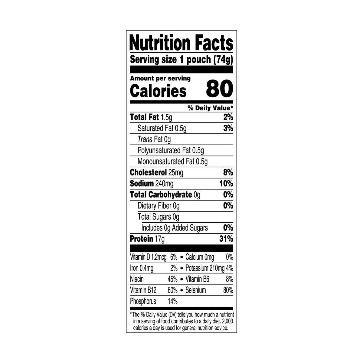 StarKist dolphin-safe tuna pouch, convenient, sustainable seafood choice.