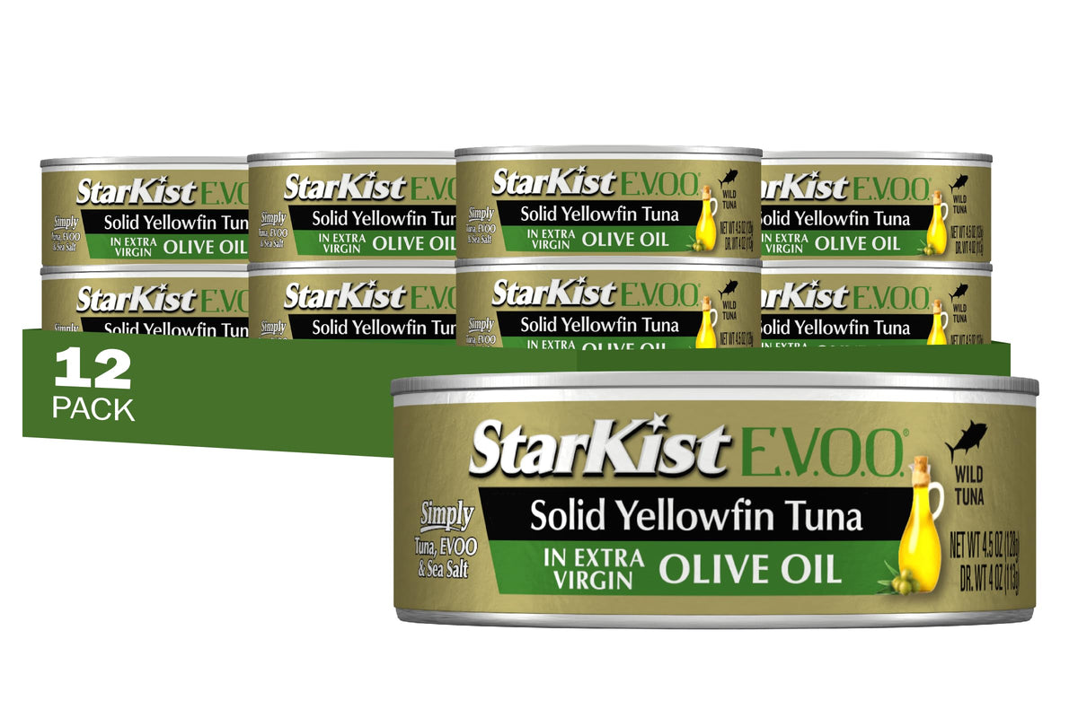 StarKist E.V.O.O. Yellowfin tuna can in olive oil for versatile meals