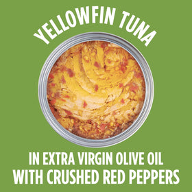 StarKist yellowfin tuna can label close-up showing wild-caught sourcing flavor.