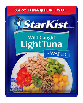 StarKist Light Tuna in Water pouch opened, perfect for salads and sandwiches