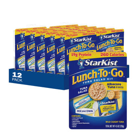 StarKist Lunch-To-Go Albacore kit packaging for quick meals at work.
