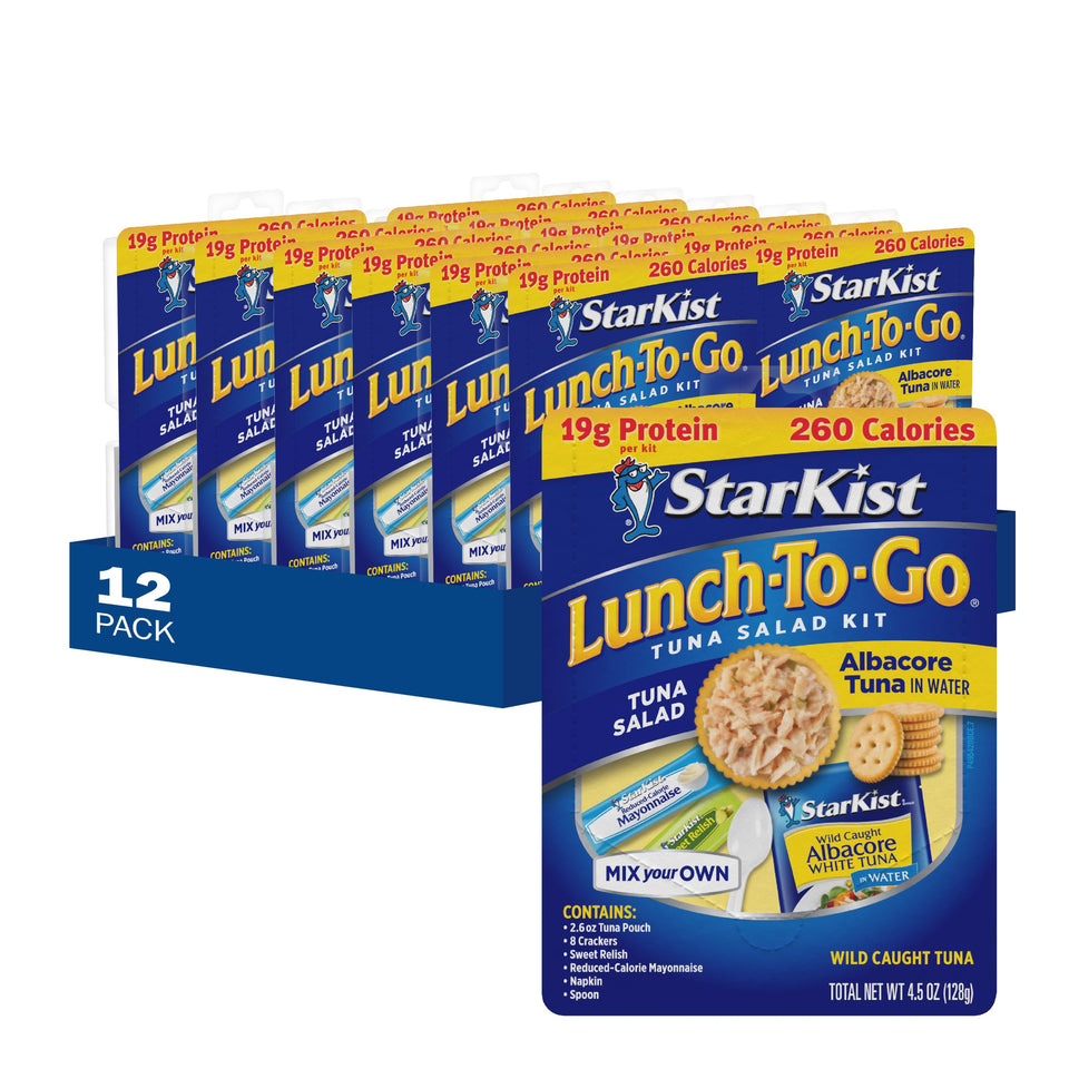 StarKist Lunch-To-Go Albacore kit packaging for quick meals at work.