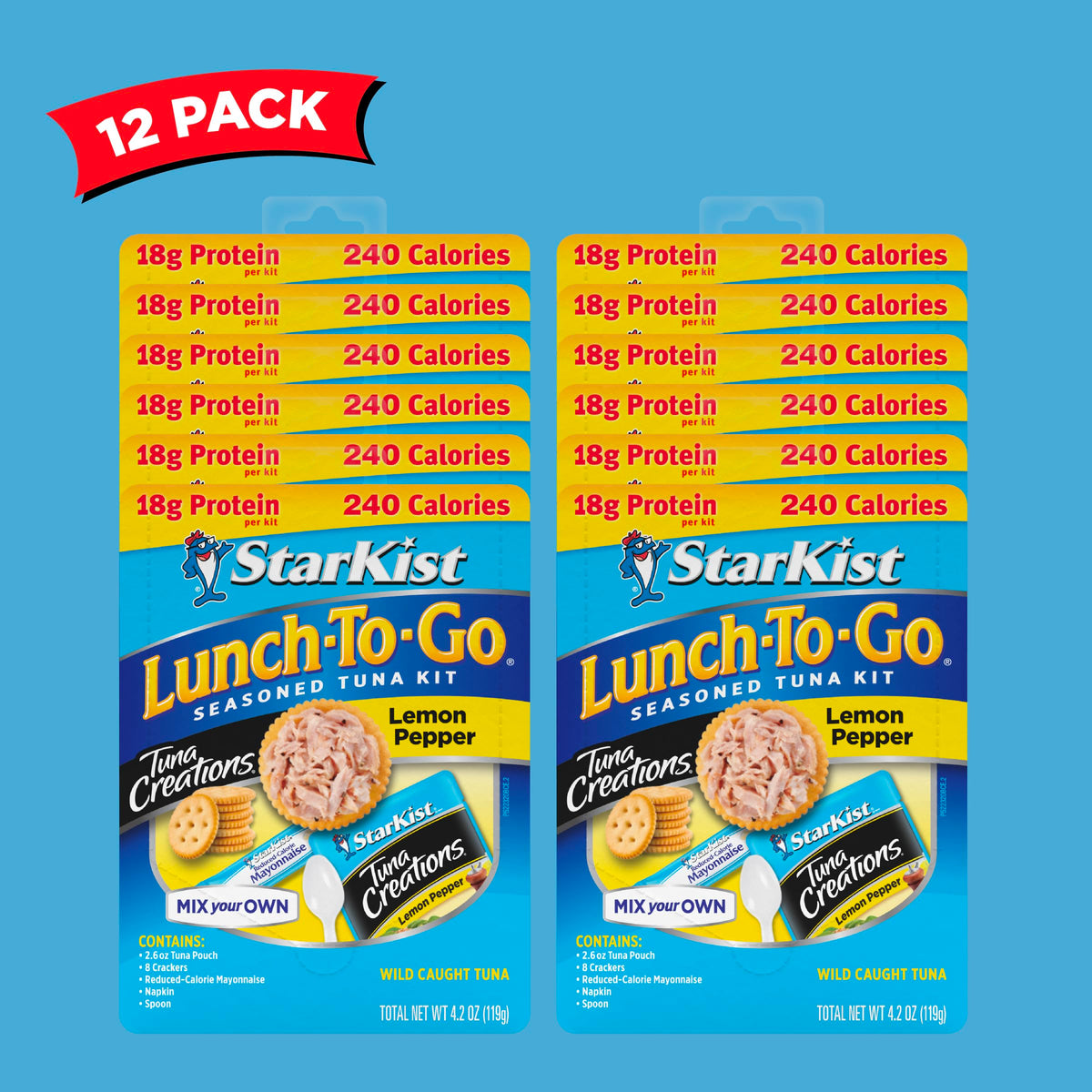 StarKist lunch-to-go crackers beside tuna for a crunchy bite
