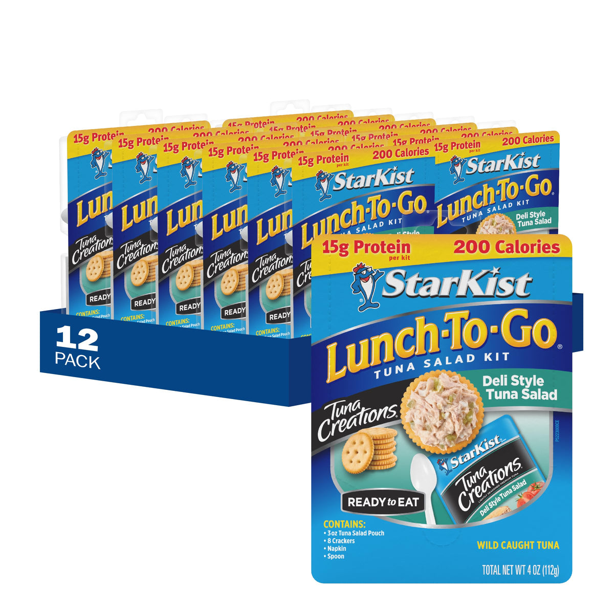 StarKist Lunch-To-Go Deli Style tuna salad pouch with quick protein bite