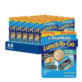 StarKist Lunch-To-Go Deli Style tuna salad pouch with quick protein bite