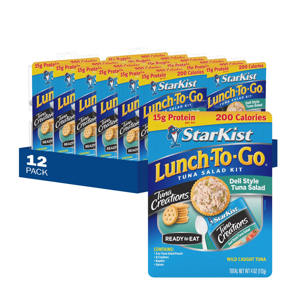 StarKist Lunch-To-Go Deli Style tuna salad pouch with quick protein bite