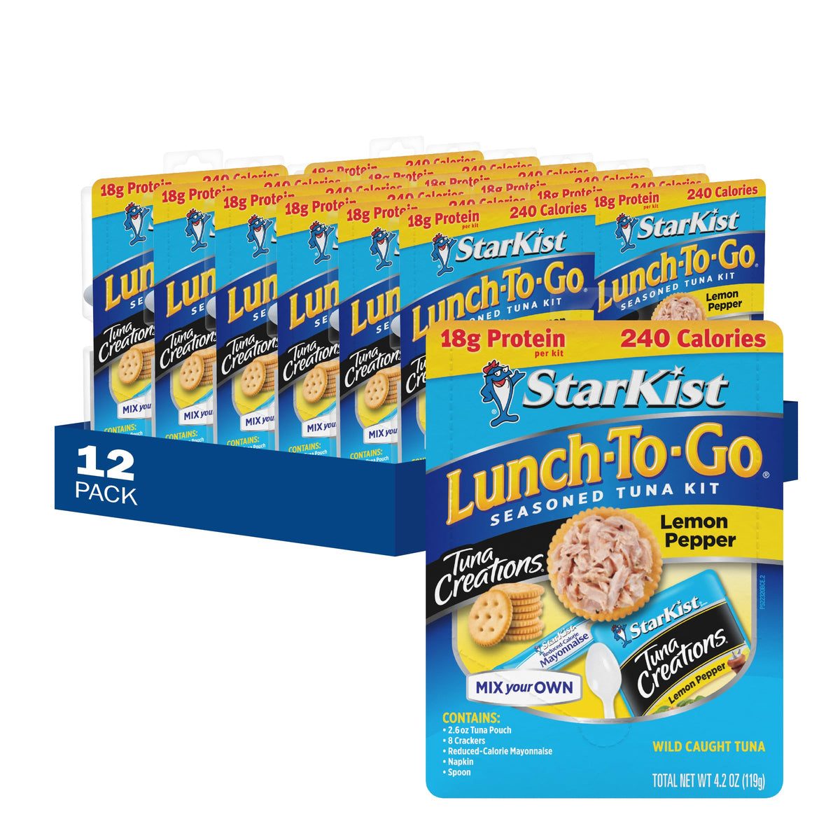 StarKist Lunch-To-Go Lemon Pepper tuna pouch for a quick protein-packed lunch