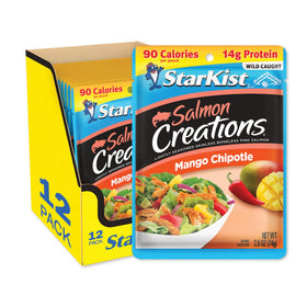 StarKist Salmon Creations Mango Chipotle pouch—ready to eat for quick protein on the go.