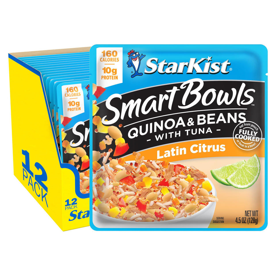 StarKist Smart Bowls Latin Citrus pouch with quinoa and tuna for a ready-to-eat lunch on the go