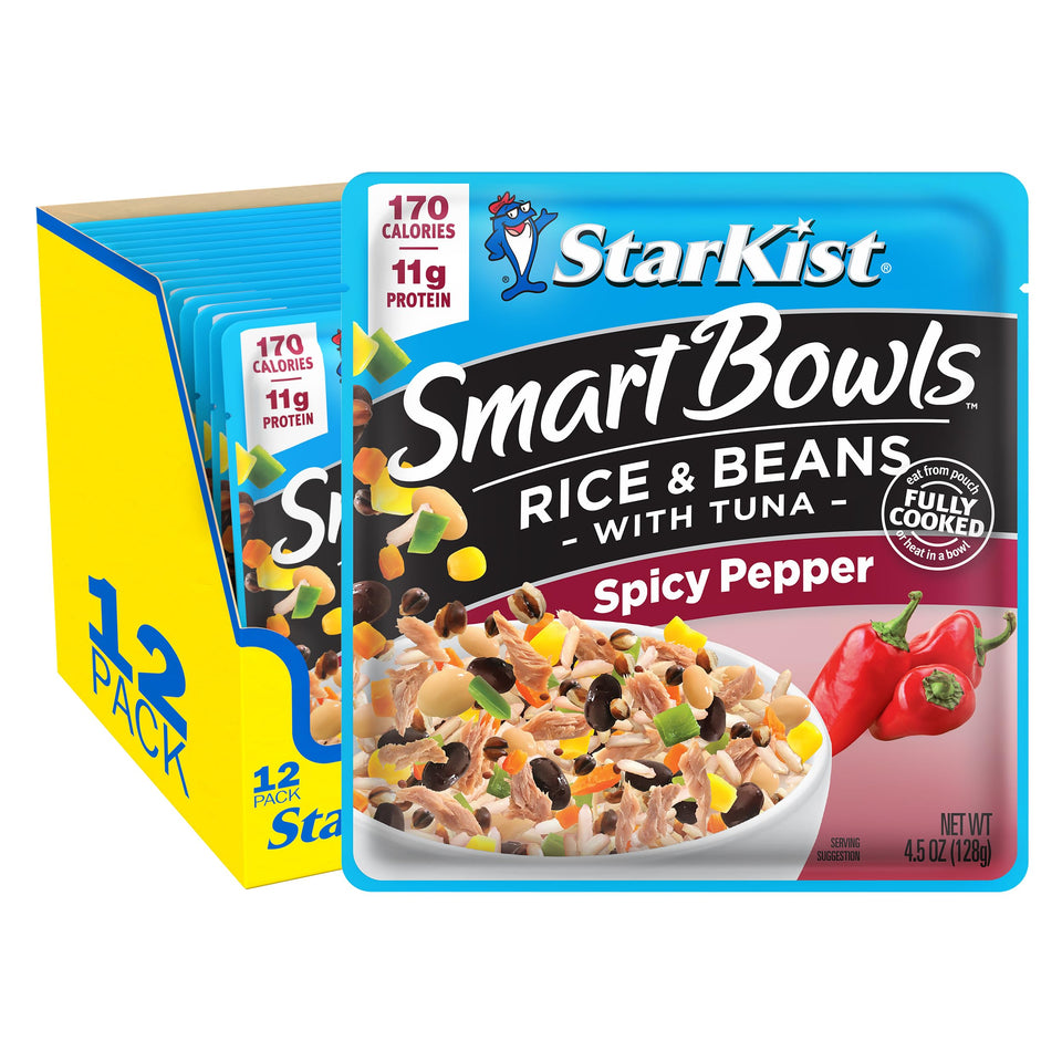 StarKist Smart Bowls Spicy Pepper pouch ready-to-eat lunch option.