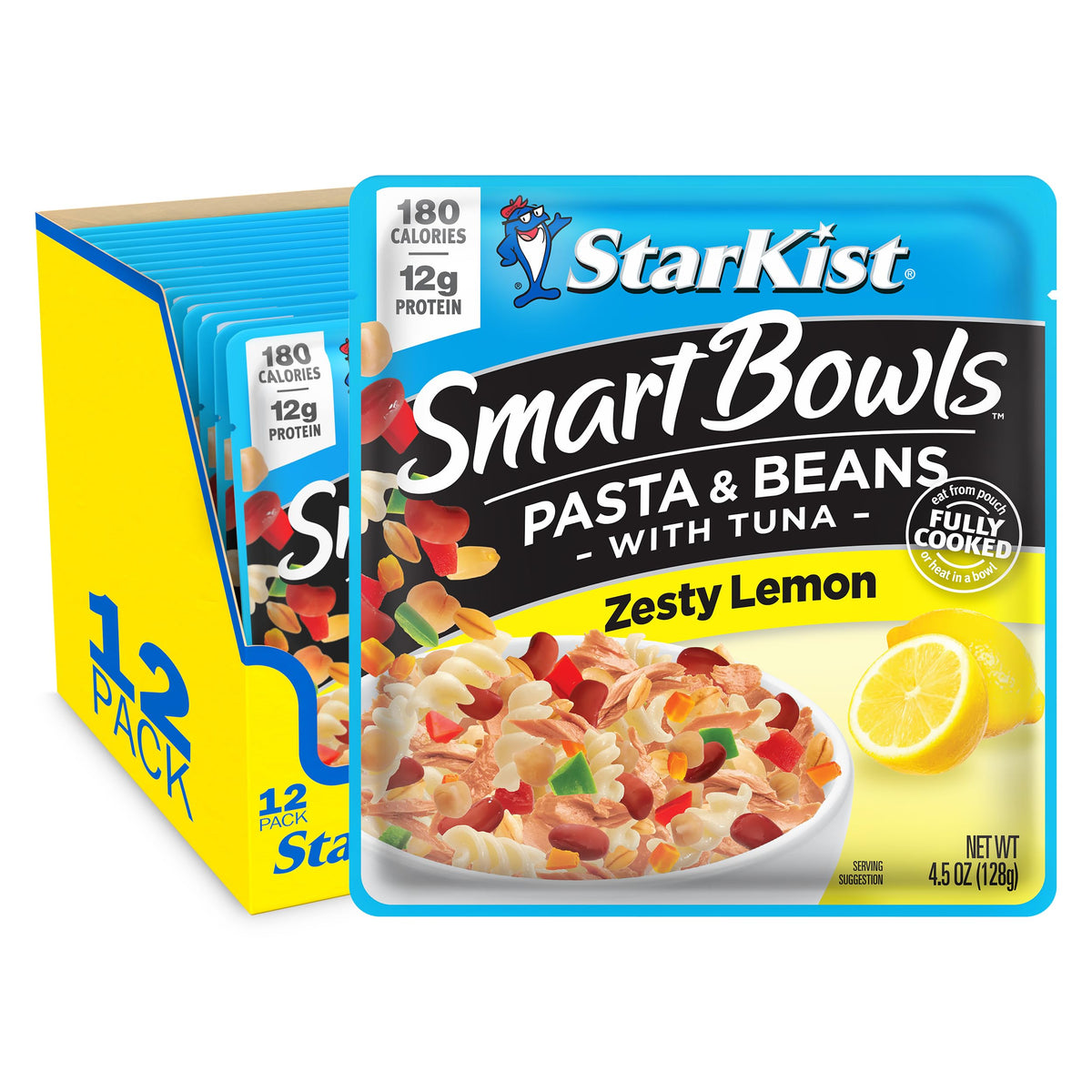 StarKist Smart Bowls Zesty Lemon open pouch; quick lunch option.